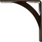 Ekena Millwork Legacy Steel Bracket, Antiqued Bronze 2"W x 8"D x 8"H BKTM02X08X08LEABZ - alternate 2